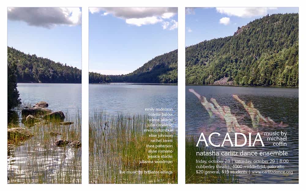 images from dance show Acadia and other stories